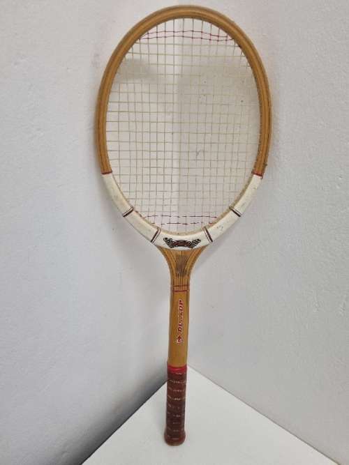 Vintage Wooden Tennis Racket - Dunlop Maxply