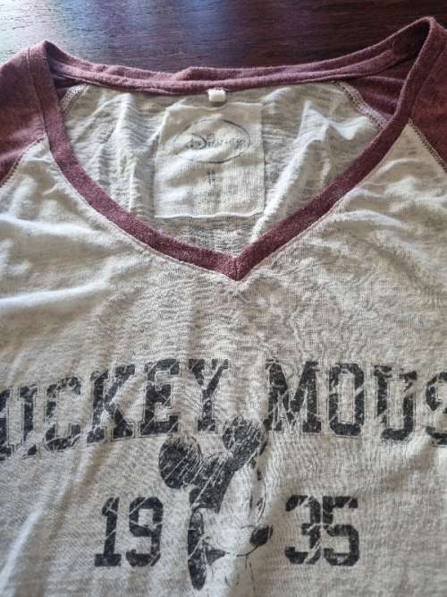 Mickey Mouse Disney Faded look top - Size M