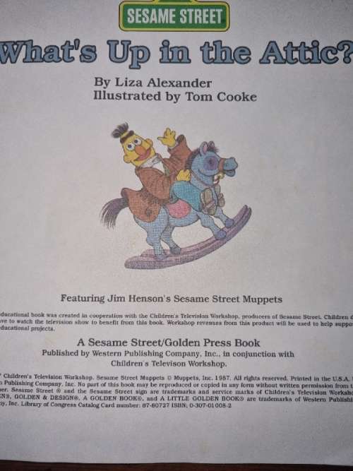 What`s Up in the Attic - Sesame Street - Liza Alexander
