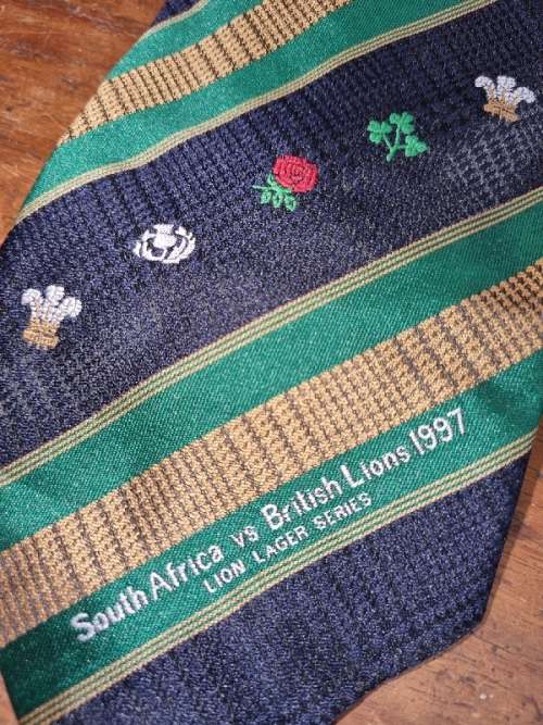 Rugby Tie - South Africa vs British Lions 1997