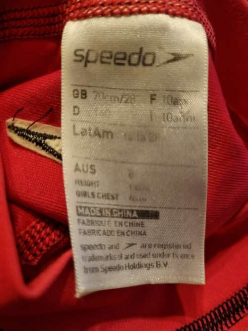 Girls Speedo Swimtop 70cm - Should fit Age 10 - 12 year old