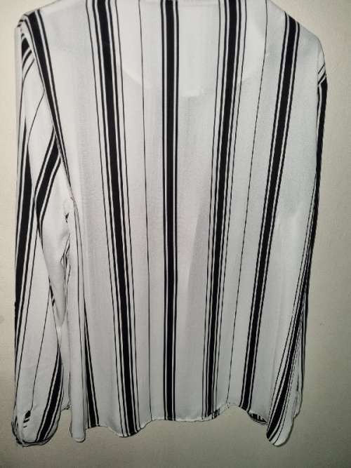 Beautiful Black and White striped shirt - Size 12 - Woolworths