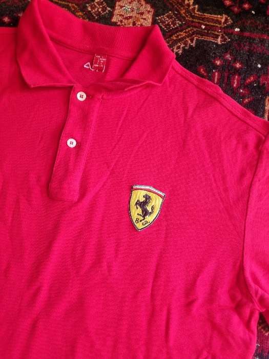 Fila Ferrari Golf Shirt - Size L - 100% Cotton - Made in Italy