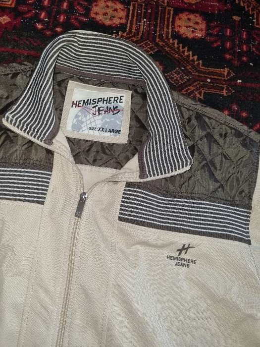 Retro Looking Hemisphere Jeans Jacket - Size XXL