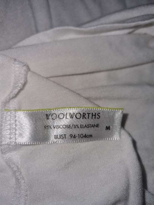 Woolworths white Short summer dress or Long Top - Size M