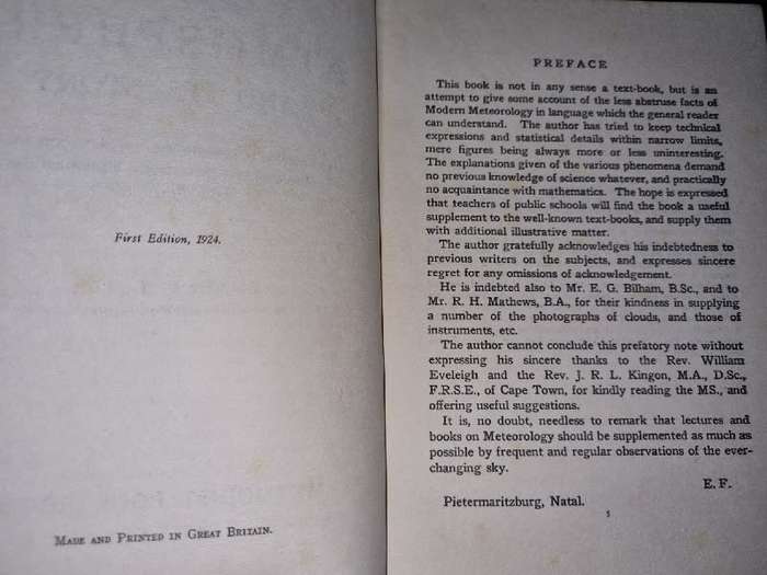 The Atmosphere and its Story - E. Frith - 1924