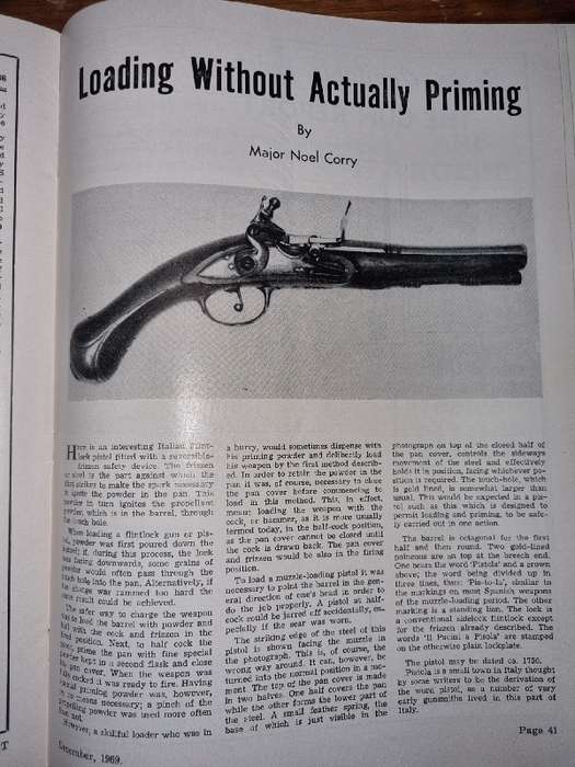 The Gun Report - Magazine - December 1969 - U.S. Naval Martial Sidearms - 1775 - 1875
