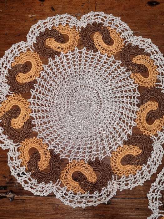 Beautiful handcrafted crochet doilies with intricate detail - Set of 3