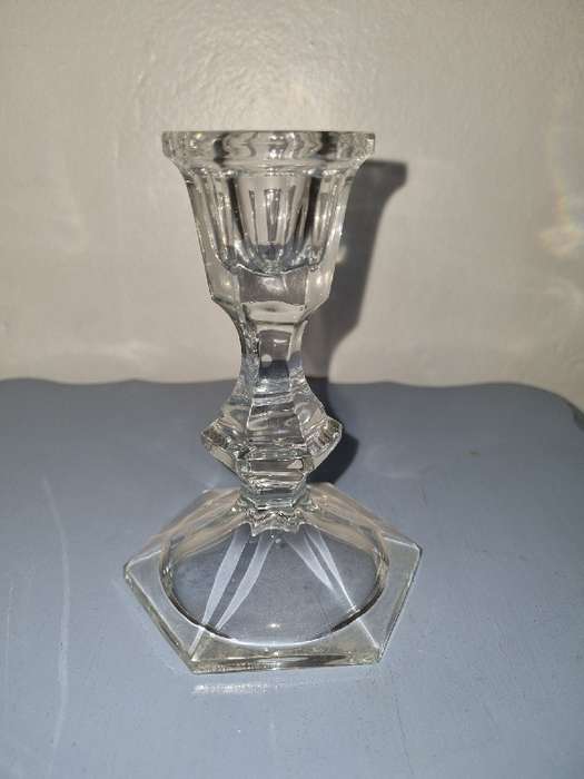 Beautiful Glass candle holder - Height - 12cm