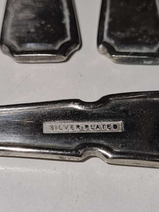 5 x Vintage Silver Plated Cake Forks