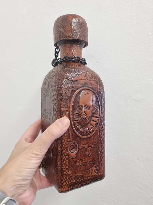 Leather covered bottle