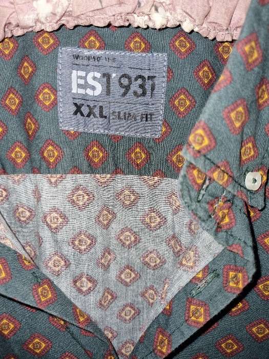 Woolworths Slim Fit Long Sleeve Shirt - Size XXL - 100% Cotton