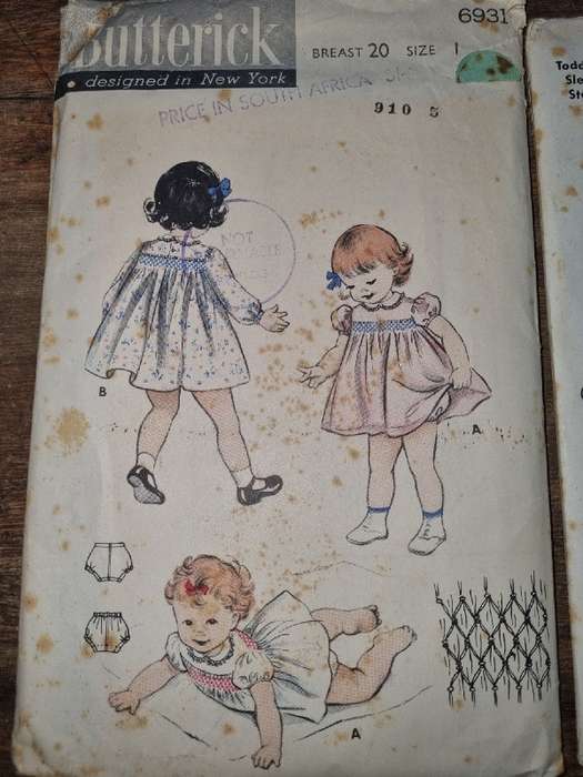 2 x Baby Clothing patterns