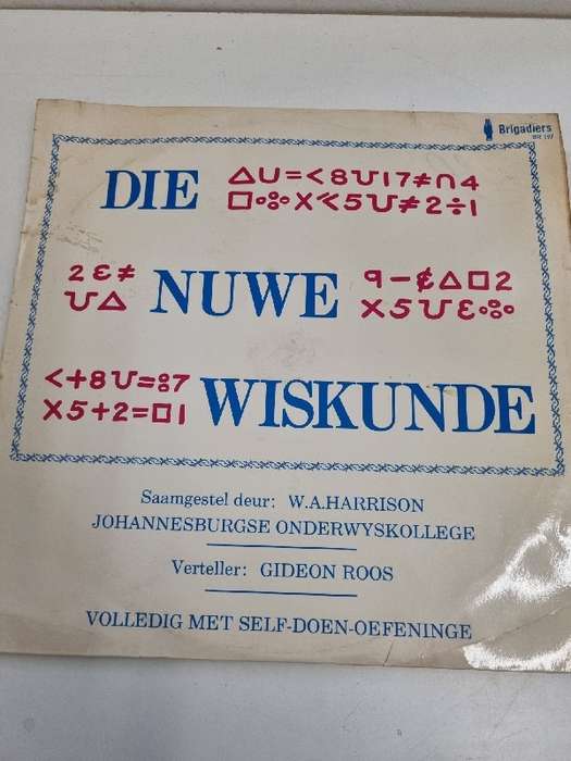 Die Nuwe Wiskunde - Johannesburgse Onderwyskollege - Vinyl LP