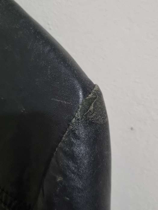 Beautiful Black Genuine Leather Jacket - Size M