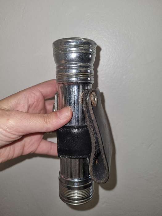 Vintage Eveready Torch - Flashlight - Chrome Plated