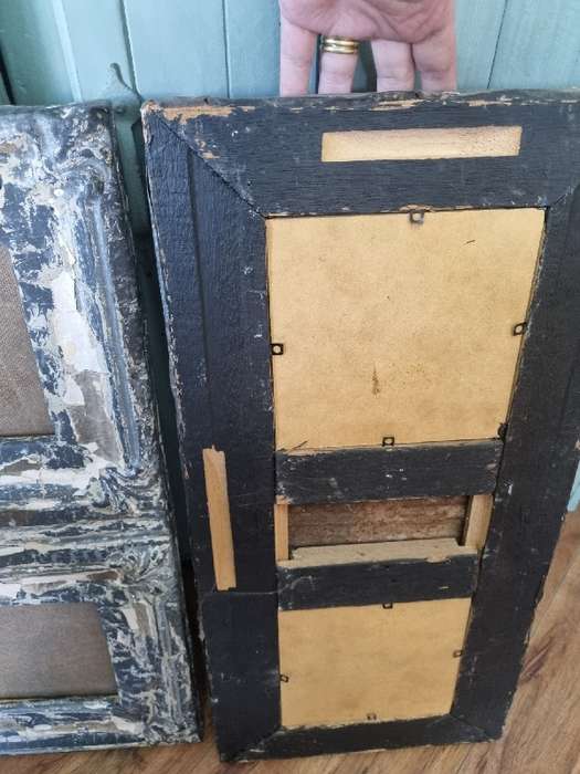 2 x Rustic Picture Frames made from Tin Ceiling Metal - Size 57cm x 28cm each - Price is for both