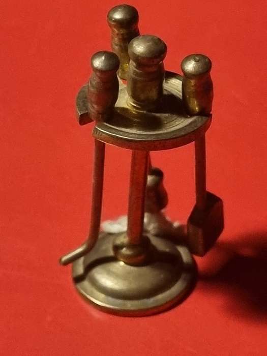 Handcrafted Brass Temptations - Solid Brass Miniature Fireplace set