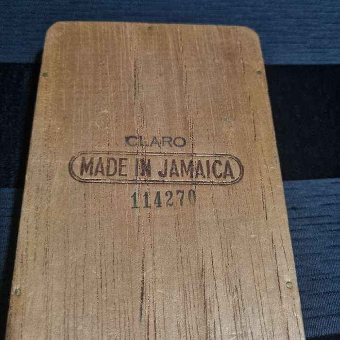 Vintage Wooden Cigarette Box - Diplomats - Made in Jamaica - 12.5cm x 8.5cm