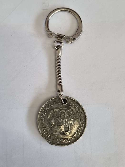 1963 1c Coin Keyring