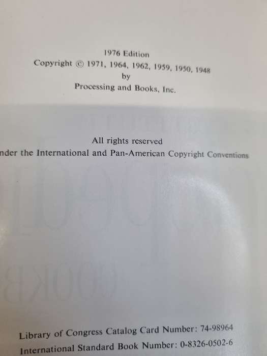 Encyclopedic Cookbook - Ruth Berolzheimer - 1976 Edition