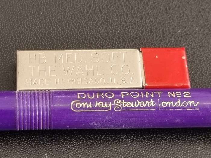 Vintage Conway Steward Duro Point No.2 Pencil with free Evershrap tin with some lead