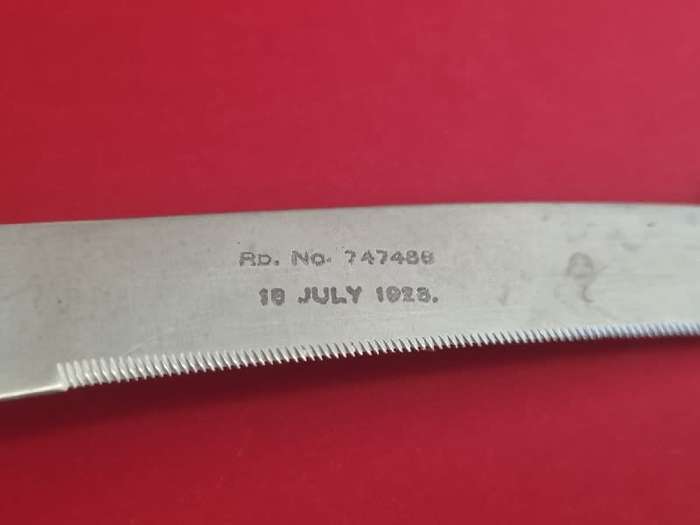 Vintage I XL Geo Wostenholm & Son Sheffield England knife with wooden handle - dated 1928