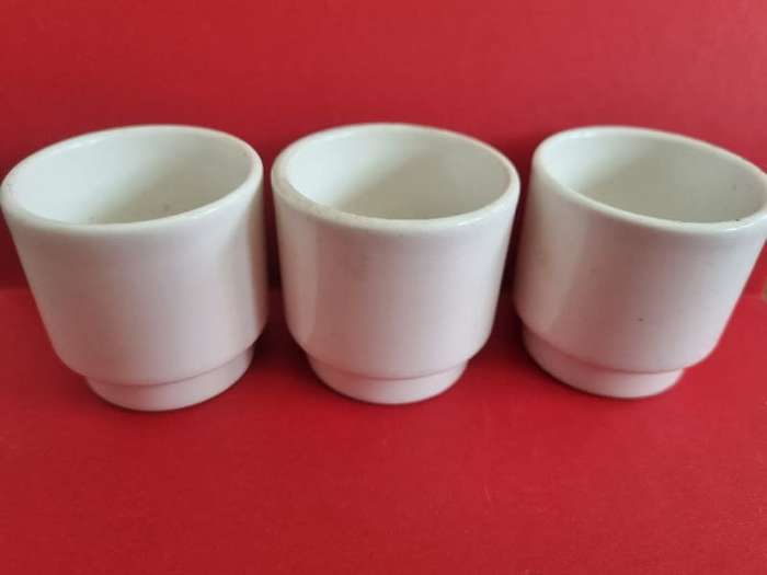 3 x Vintage Dudson Egg Cups - Stoke-On-Trent - England
