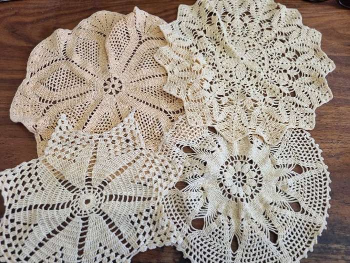 4 x Crochet Doilies