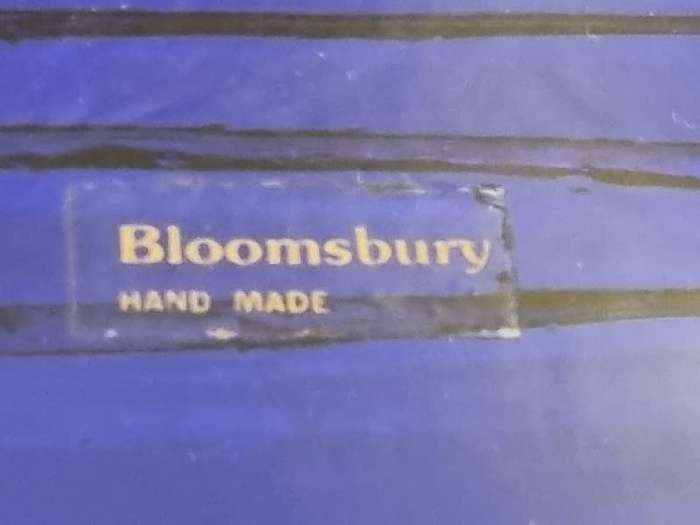 Beautiful Bloomsbury Hand made Blue Glass Tray / Sandwich Tray / Cake Tray / Display Tray