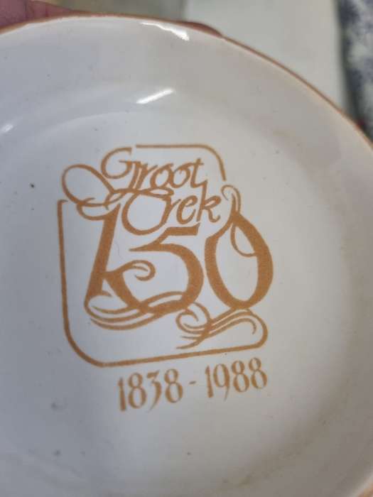 Groot Trek 150 year anniversary small plate - Diameter - 8.5cm