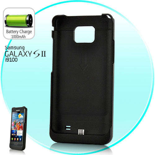 Ultra-Thin Extended Battery Power Pack Case for Samsung Galaxy S2 i9100 (LED Indicator, 1000 mAh)