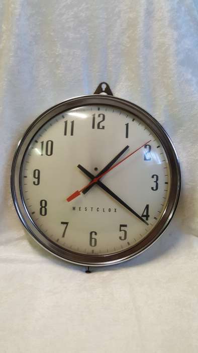 VINTAGE WESTCLOX POST OFFICE ELECTRICAL CLOCK