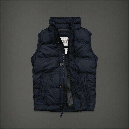 Abercrombie & Fitch -navy blue- Puffer Jacket - Size LARGE -