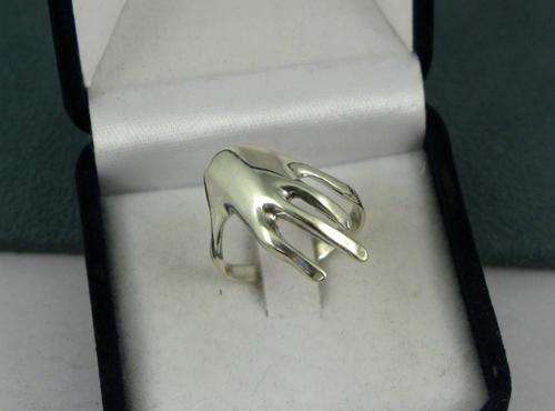 Unusual Vintage 925 Silver Ring. Maker Mark.