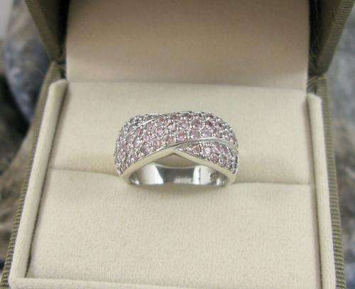SALE! Bulky & Heavy Vintage 925 Sterling Silver Cluster Ring with Purple Stones. Revamped.
