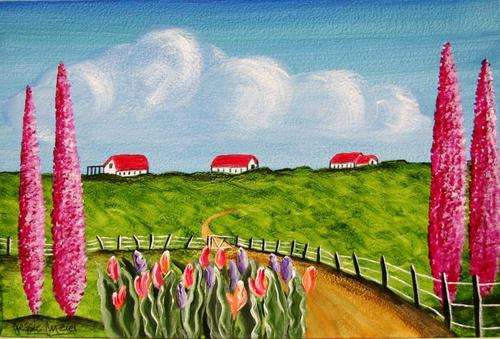 ***** CRAAAZY R1 START ***** JESSIE MEIER ORIGINAL : PRETTY FARM LANDSCAPE