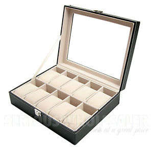 10 Slots Watch Box PU