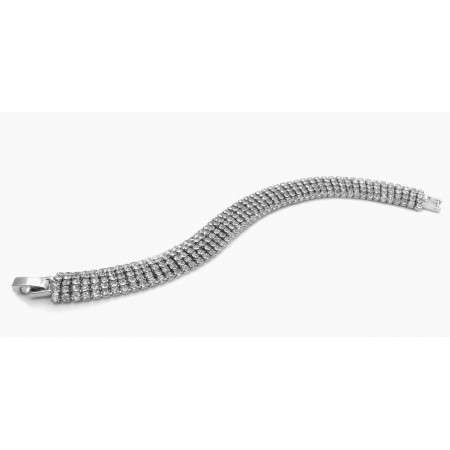 5 ROW PANACHE PAVE BRACELET MADE WITH SWAROVSKI ELEMENTS