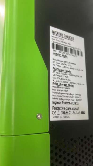 Hybrid Inverter 24V 5KVA 120AH / 5000 W MPPT Solar Inverter FIvestar hybrid inverter+Wifi Dongle