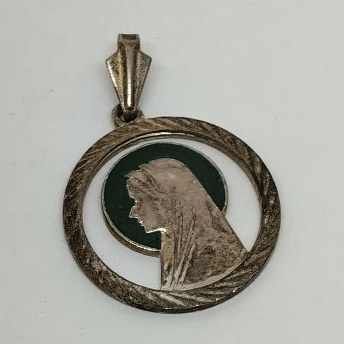 Sterling Silver and Enamel Pendant #S0010