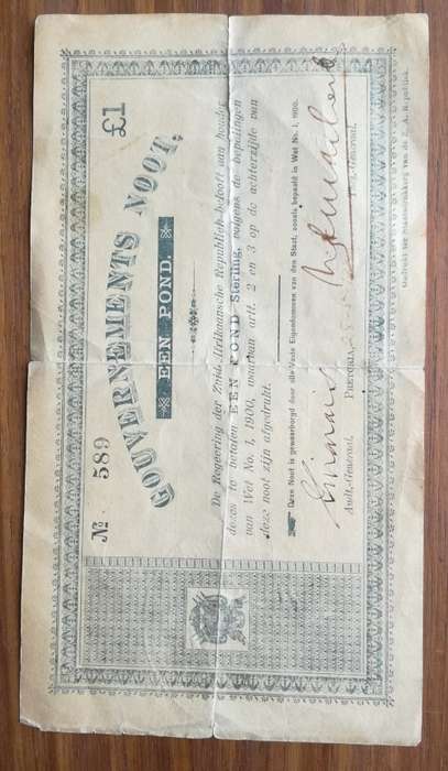 ZAR 1900 Gouvernements noot £1.