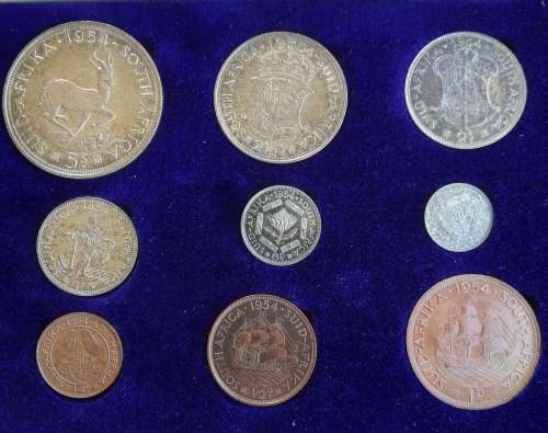 South Africa 1954 Proof Set. Rare.