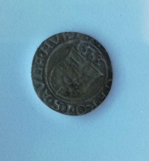 Hungary 1563 Silver Madonna and Child Denar Coin. AU58
