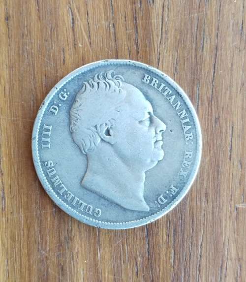 Great Britain King William IV Silver 1836 Half Crown.