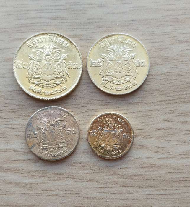 Set of gold plated Thailand coins. ( Will make a great gift)