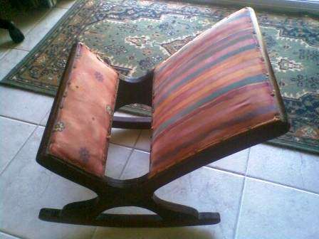 Vintage ROCKING FOOT STOOL