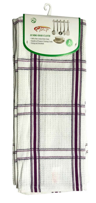 FMF 2 Pack Jumbo Dish Cloth 45x75cm