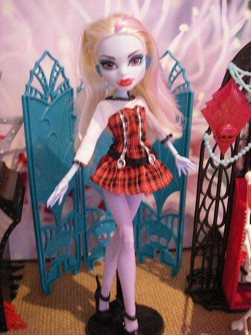 tartan dress shirt red monster high casual clothes winter stockings tights pink