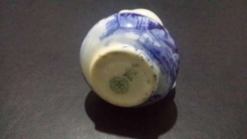 Royal doulton Miniature Norfolk blue & white Jug 55mm high